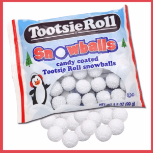 Tootsie Roll Snowballs